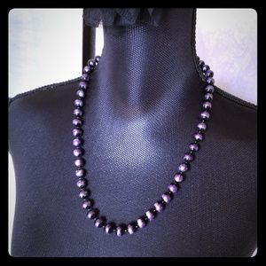 Purple Black Beaded necklace